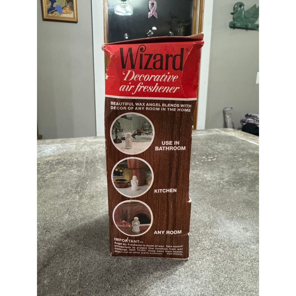 Wizard Decorative Air Freshner Fresh Bayberry VTG New Sealed Angel